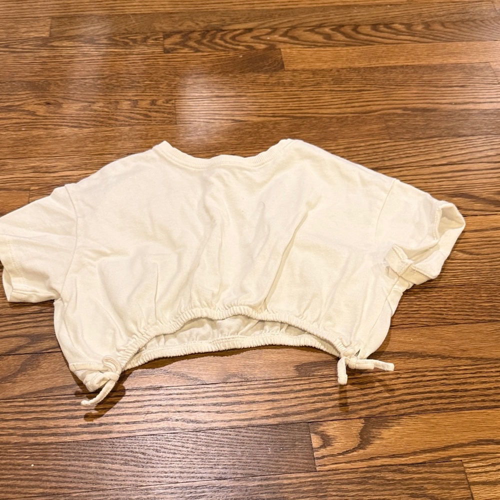 Zara Girls Cream Knit Top Size 8